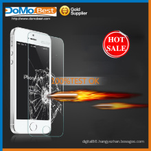 9H 0.33mm screen protector for cell phone , 2.5D round edge Tempered Glass Screen Protector for iphone 5s